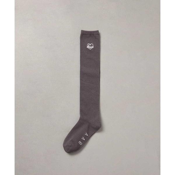a.v.v（アー・ヴェ・ヴェ） [KIDS]ハート刺繍ニーハイソックス
