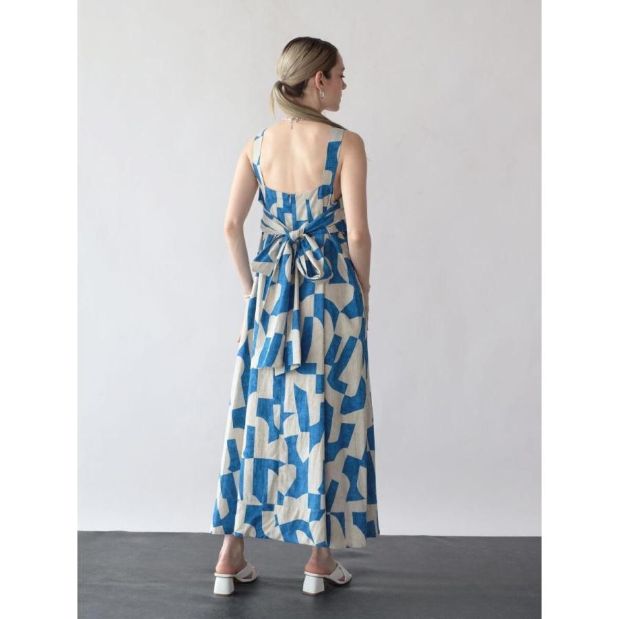 アーガ（Aga）/バックリボン幾何学柄ワンピース Aga（アーガ） バックリボン幾何学柄ワンピース : マルイ(丸井)Yahoo