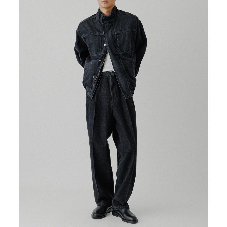 ADAM ET ROPÉ アダムエロペ　デニムジャケット ブラック Mサイズ ADAM ET ROPE'（アダムエロペ） デニム ボマージャケット / ADAM ET