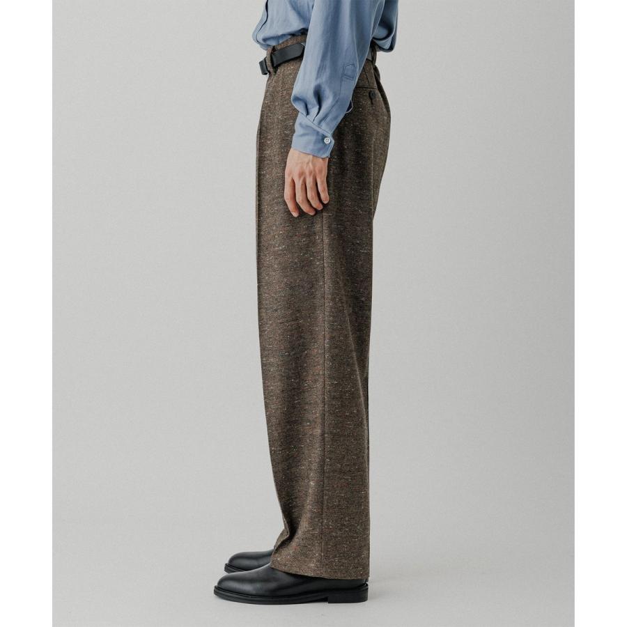 ADAM ET ROPE'（アダムエロペ） ハードクロス 2プリーツ スラックス