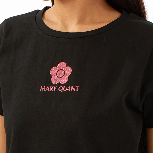 新作マリークワント ピンクグリッターロゴ Tシャツ MARY QUANT ONLINE SHOP｜マリークヮントオンラインショップ