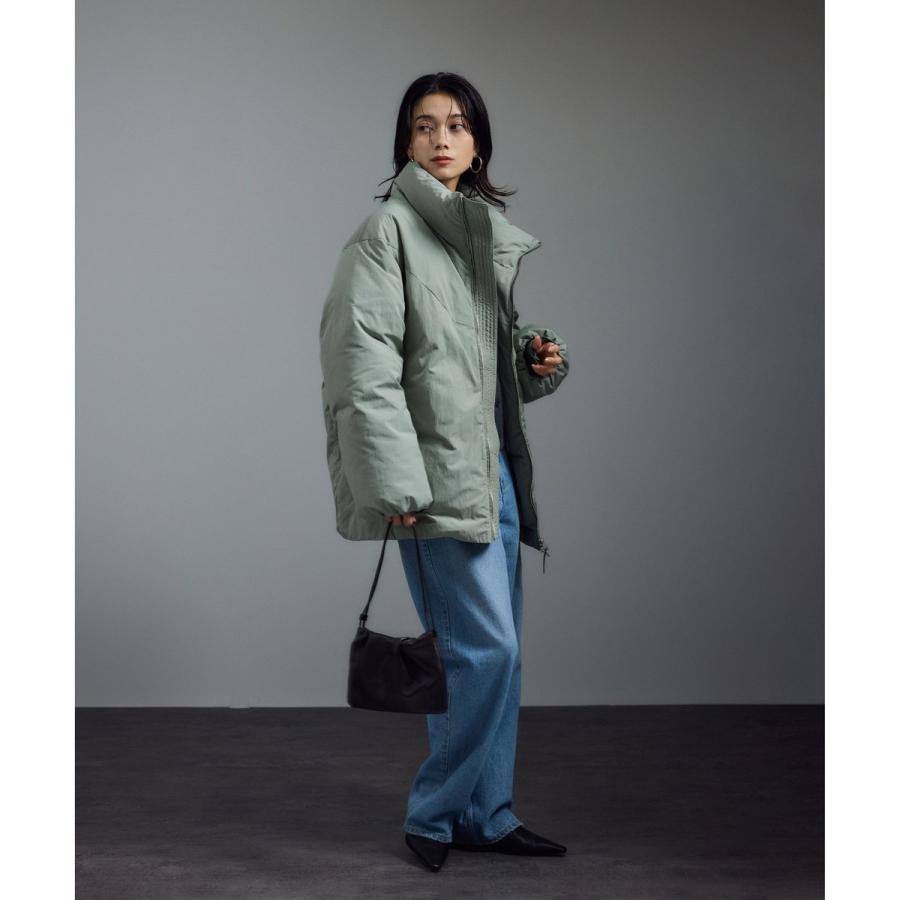 GREENDOWN（グリーンダウン）]撥水加工スタンドカラーダウンジャケット
