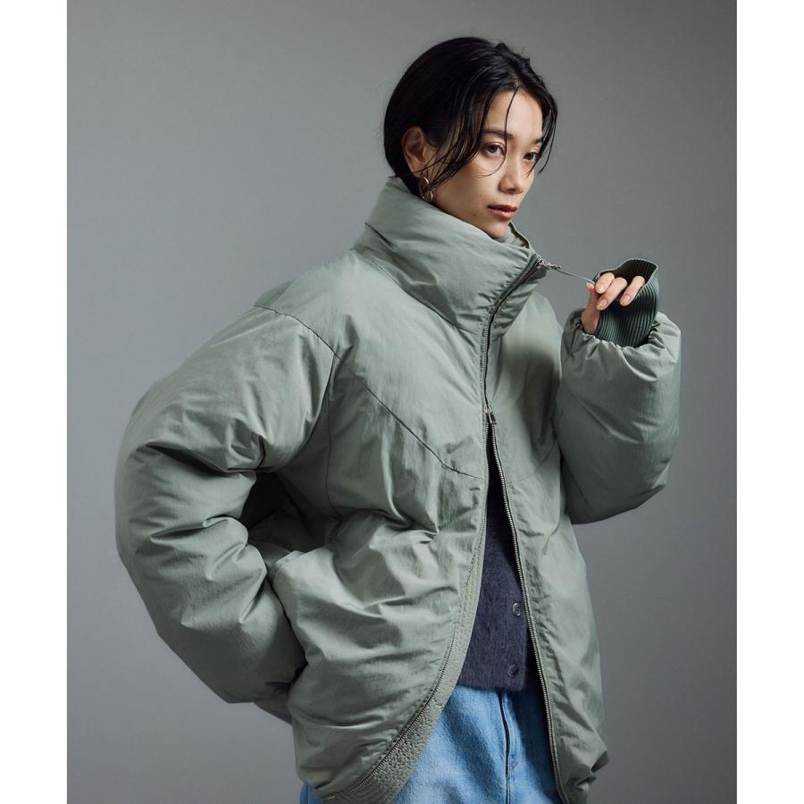 GREENDOWN（グリーンダウン）]撥水加工スタンドカラーダウンジャケット