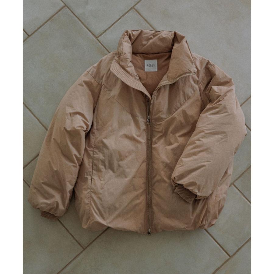 GREENDOWN（グリーンダウン）]撥水加工スタンドカラーダウンジャケット