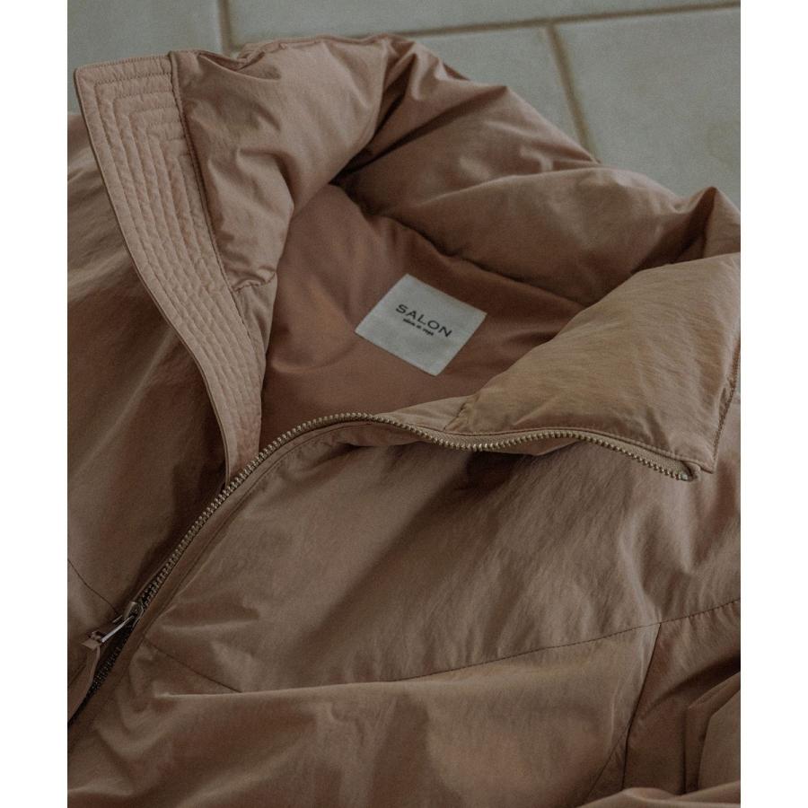 GREENDOWN（グリーンダウン）]撥水加工スタンドカラーダウンジャケット