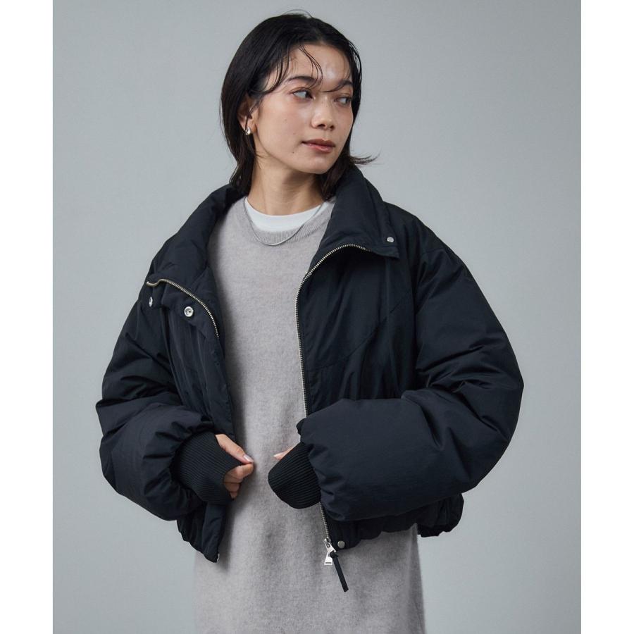 GREENDOWN（グリーンダウン）]クロップドダウンブルゾン/ 撥水加工