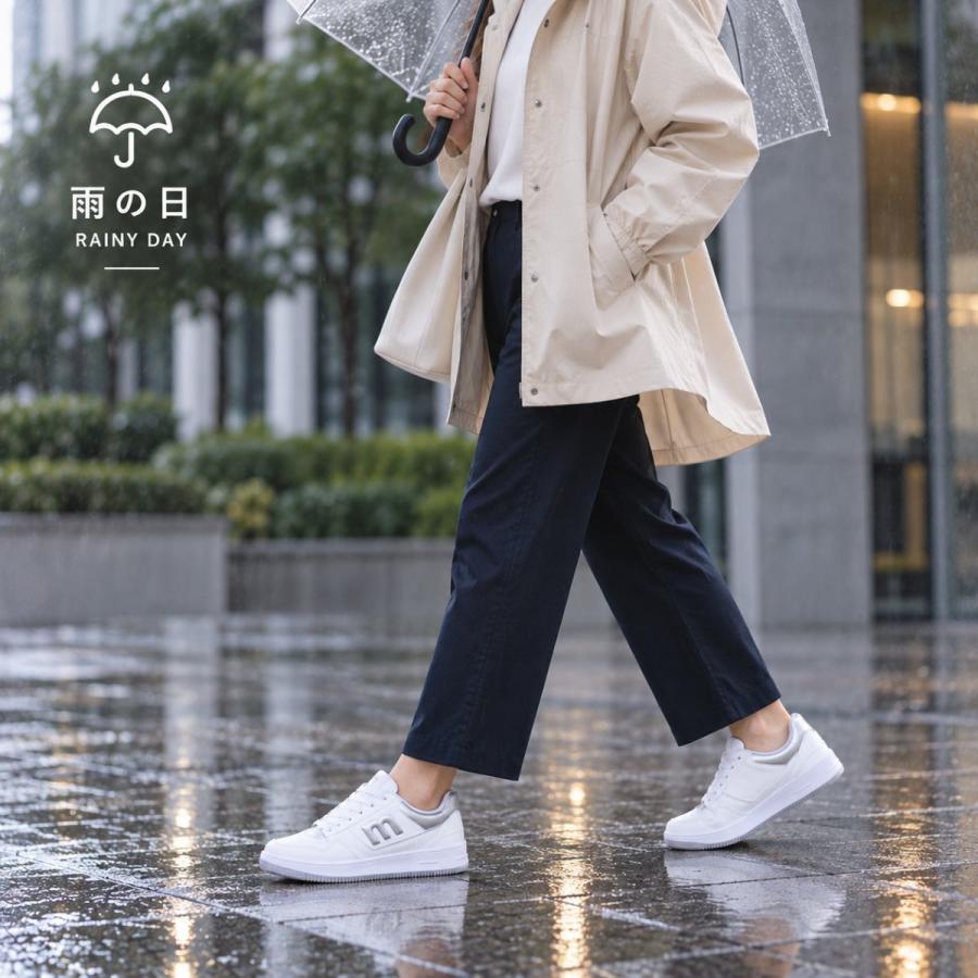 moz（モズ） 【晴雨兼用】雨の日も快適に！おしゃれ防水スニーカー