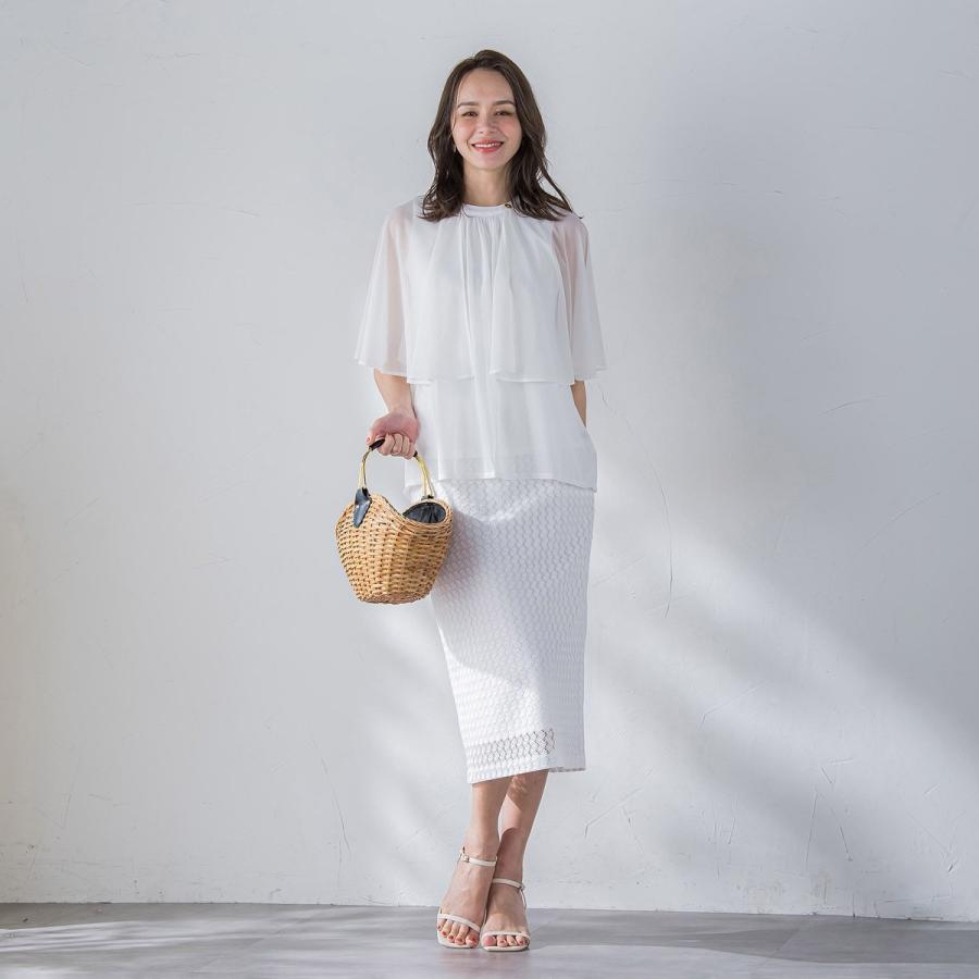 Viaggio Blu（ビアッジョブルー） バルファスレーススカート≪手洗い