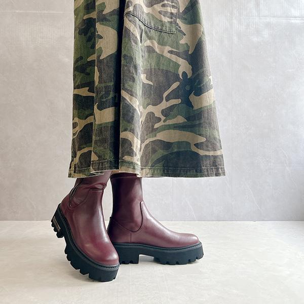 ヌーベルヴォーグ リラックス（NOUBEL VOUG Relax）/【25秋冬新作】タンクソール やわらかミドルブーツ Noubel Voug Relax（ヌーベルヴォーグリラックス） 【25秋冬新作