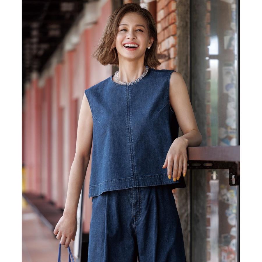 UNFILO DENIM LIGHT ノースリーブブラウス : マルイ(丸井)Yahoo!店 