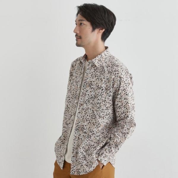 TAKEO KIKUCHI（タケオキクチ） 【Sサイズ〜】ストライプ小花 長袖