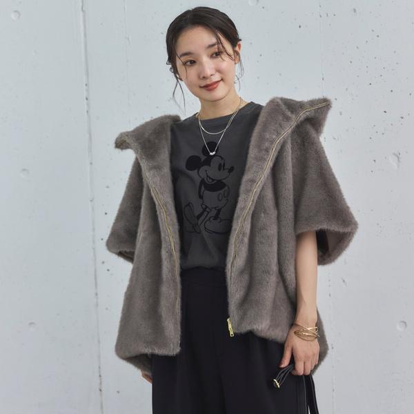 DOUX ARCHIVES（ドゥアルシーヴ） ミンクファーライクフーディーベスト