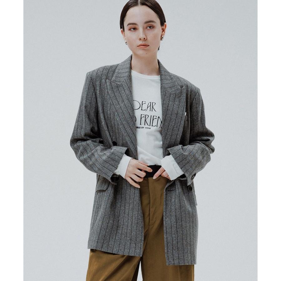 ADAM ET ROPE' ダブルプレストツィード&チェックジャケット ADAM ET ROPE' ダブルブレストツイード＆チェックジャケット : マルイ