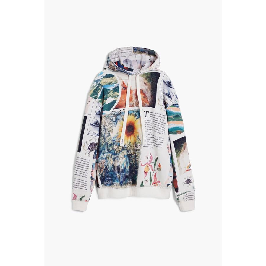 Desigual（デシグアル） 【4サイズ展開】ひまわり柄のフード付き 