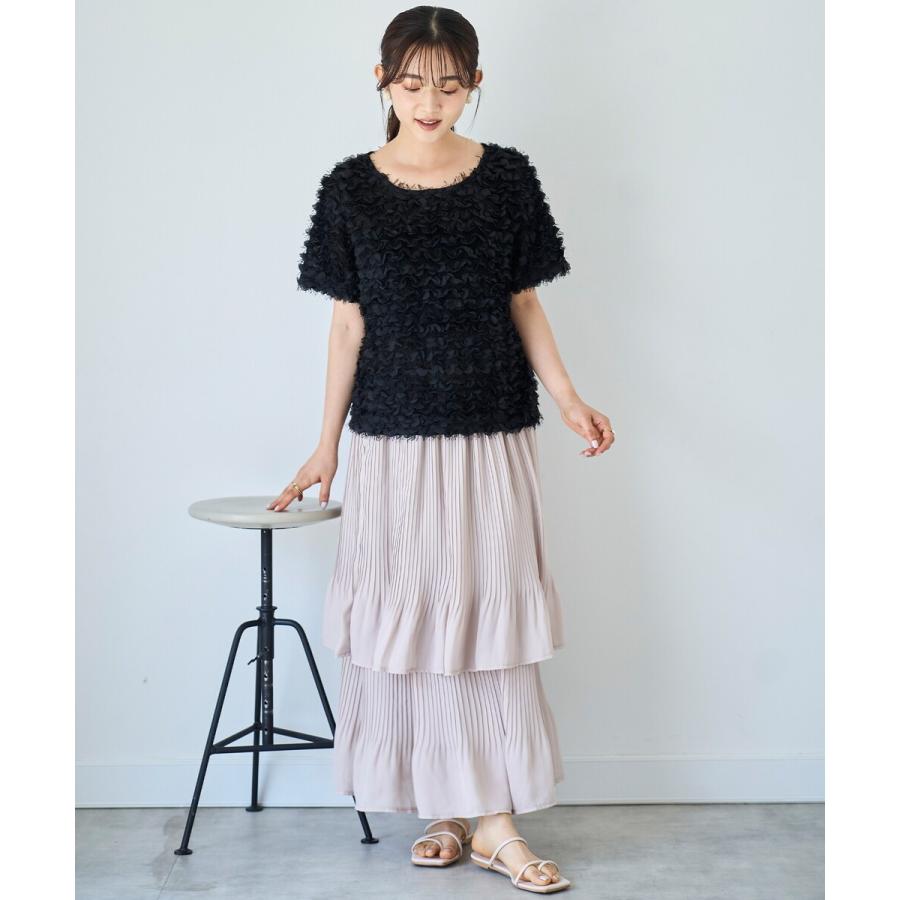 mil (ミル)】チュールフリル シアークロップドトップス : マルイ(丸井