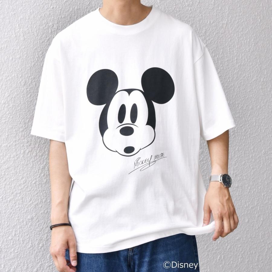 SHIPS any any: /ミッキーマウス/ サイン ＆ ポージング Tシャツ
