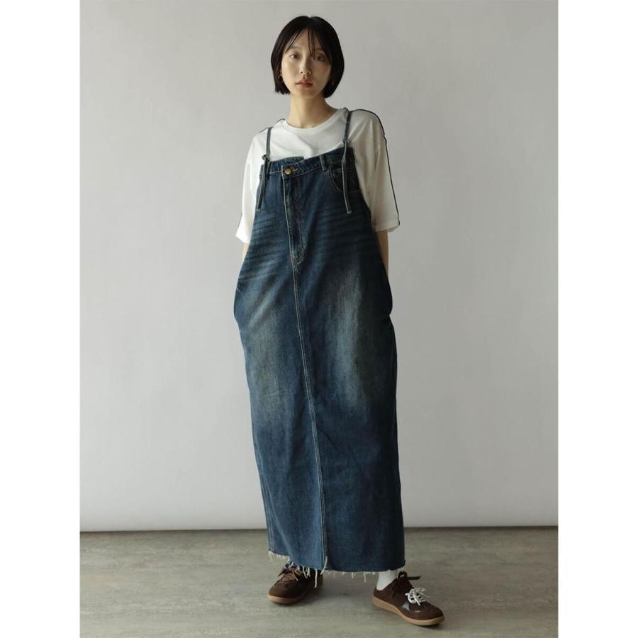 RADIATE（ラディエイト） アシメフロントデニムジャンパースカート