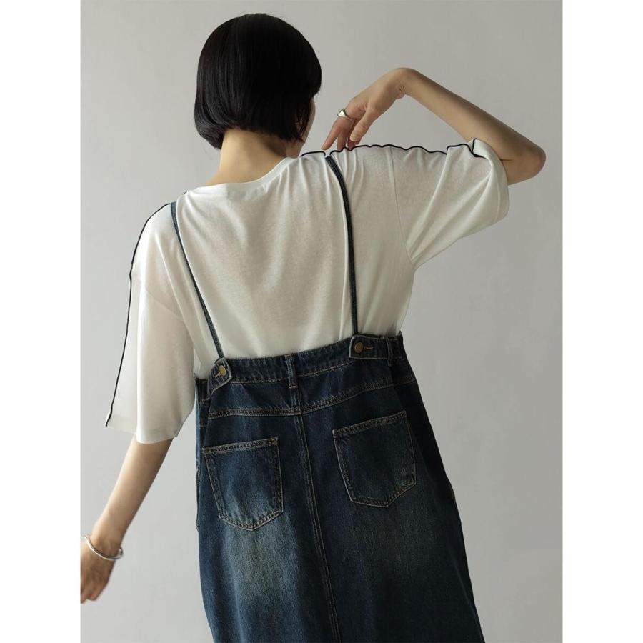 RADIATE（ラディエイト） アシメフロントデニムジャンパースカート