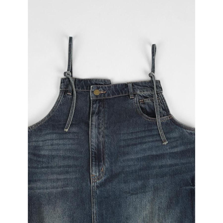 RADIATE（ラディエイト） アシメフロントデニムジャンパースカート