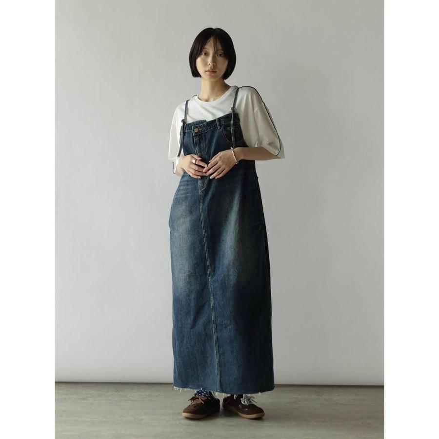 RADIATE（ラディエイト） アシメフロントデニムジャンパースカート