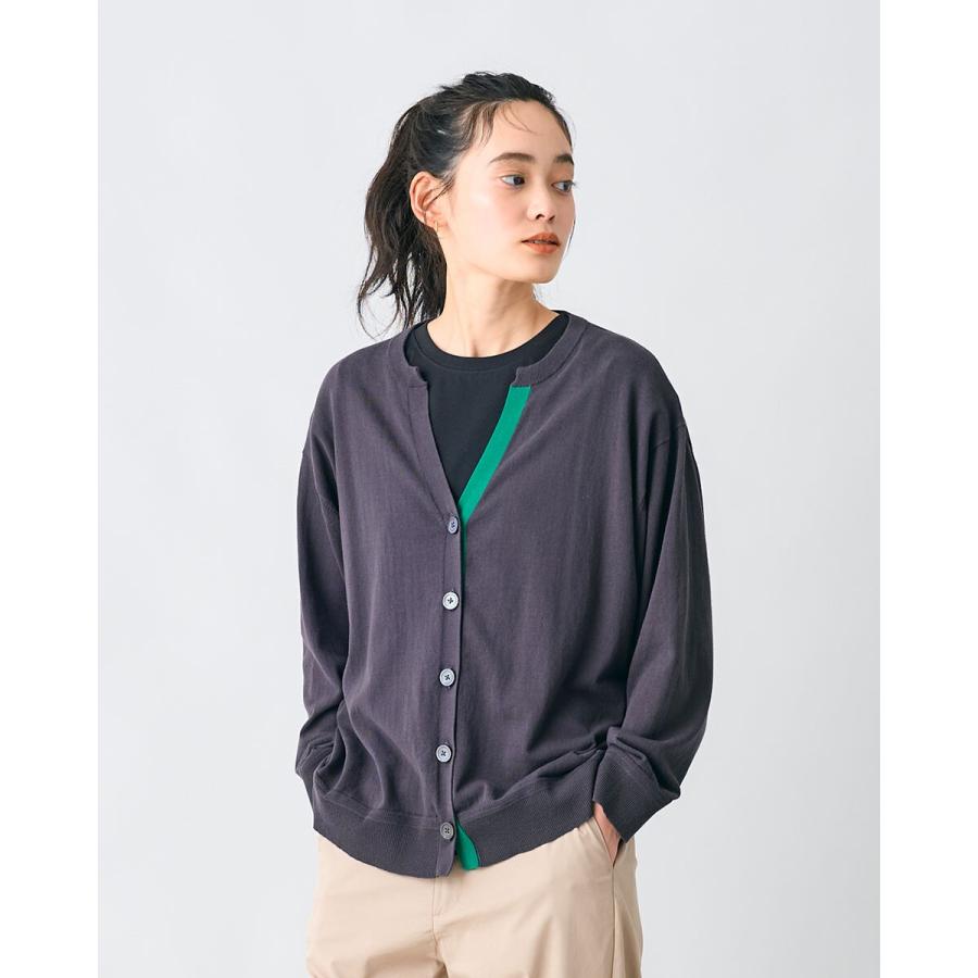Jantzen（ジャンセン） ハイツイストコットンキーネックカーディガン