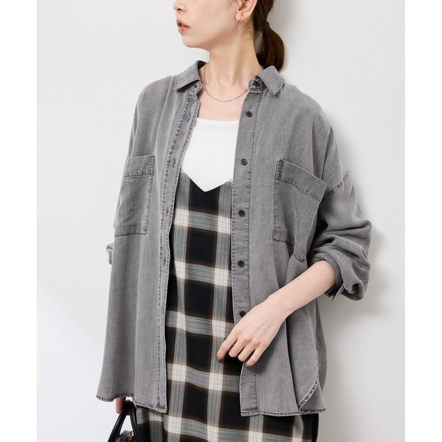 ROPE' PICNIC（ロペ ピクニック） シャンブレーデニム調シャツ