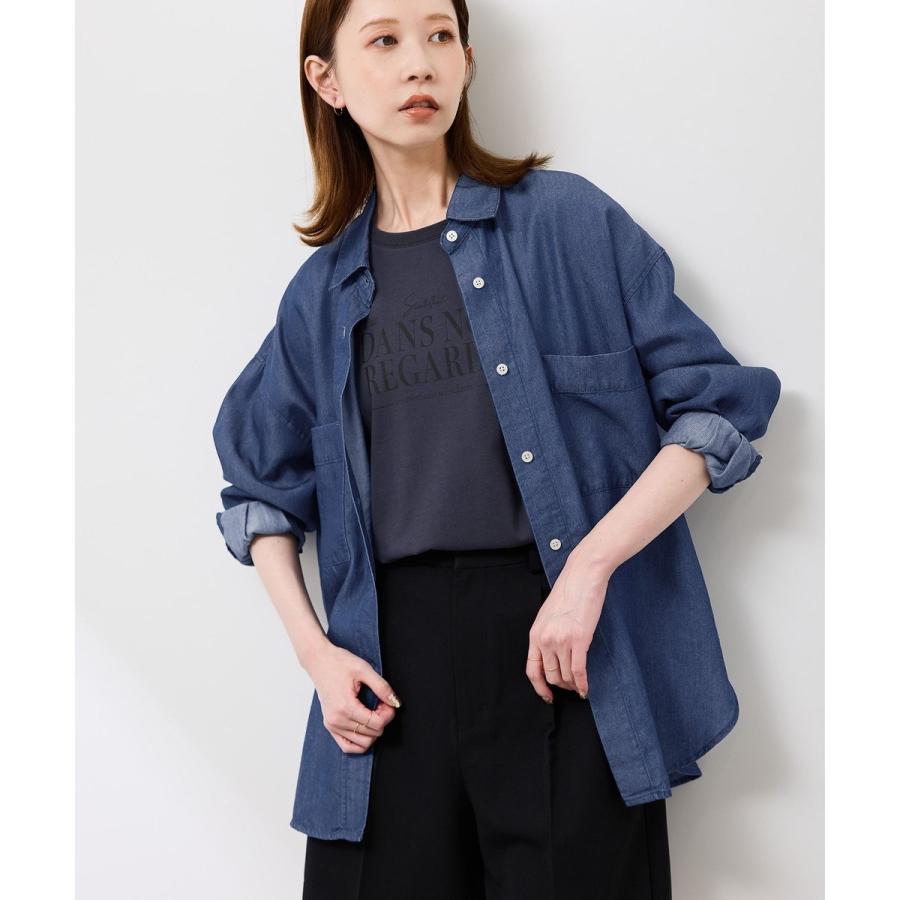ROPE' PICNIC（ロペ ピクニック） シャンブレーデニム調シャツ