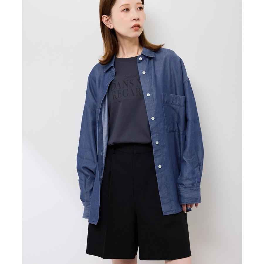 ROPE' PICNIC（ロペ ピクニック） シャンブレーデニム調シャツ