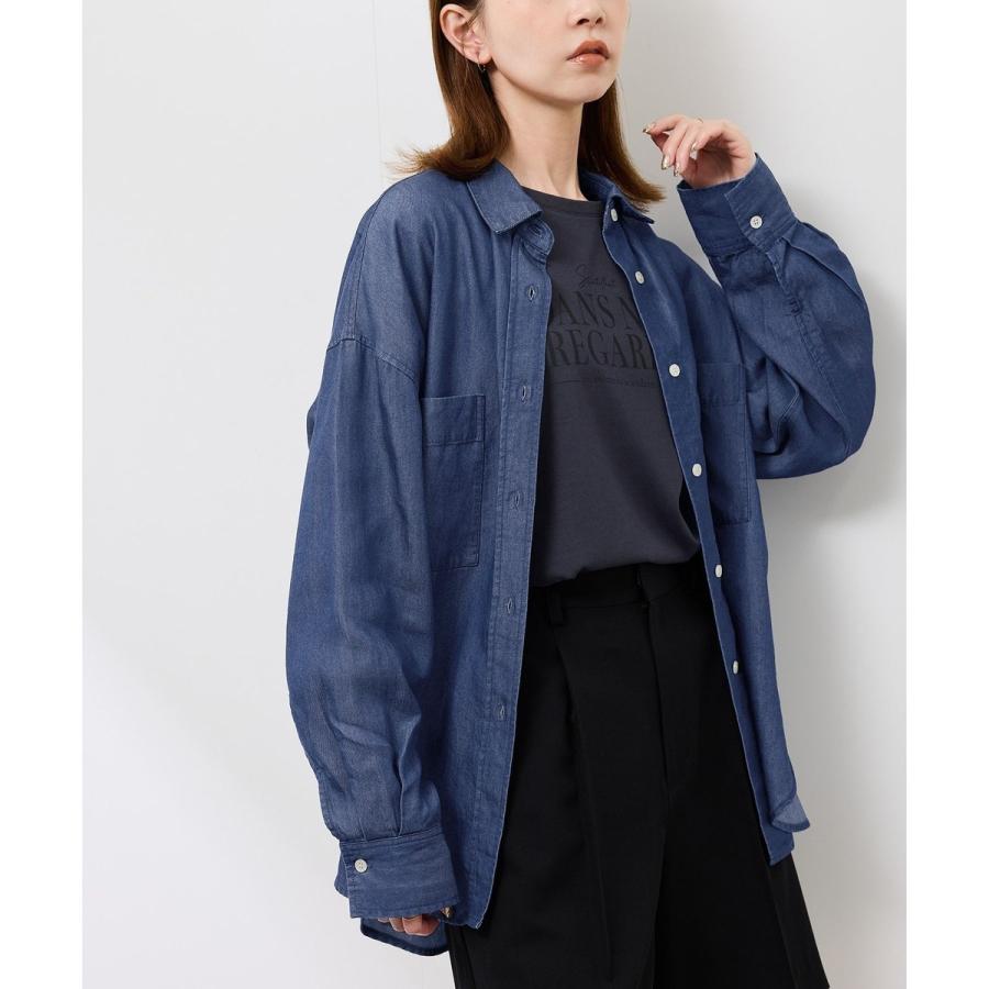 ROPE' PICNIC（ロペ ピクニック） シャンブレーデニム調シャツ