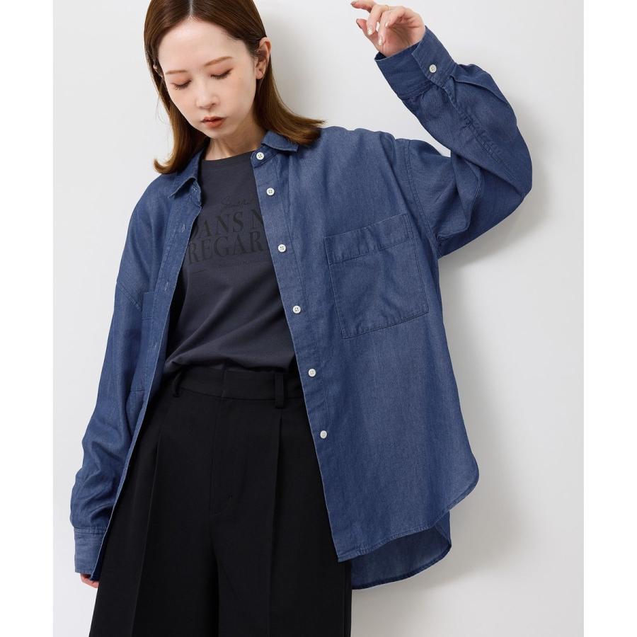 ROPE' PICNIC（ロペ ピクニック） シャンブレーデニム調シャツ