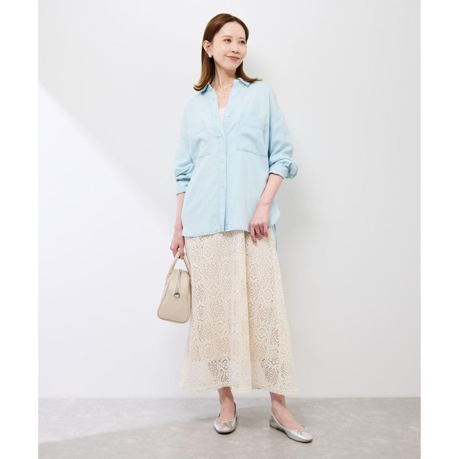 ROPE' PICNIC（ロペ ピクニック） シャンブレーデニム調シャツ