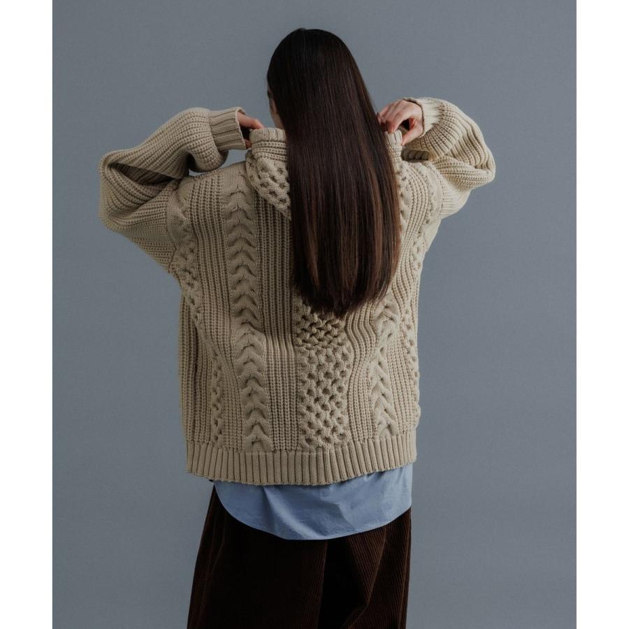 ADAM ET ROPE'（アダムエロペ） 【WEB限定】ボリュームケーブル ニット