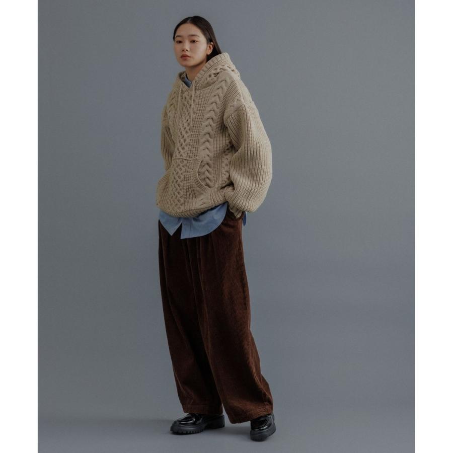ADAM ET ROPE'（アダムエロペ） 【WEB限定】ボリュームケーブル ニット