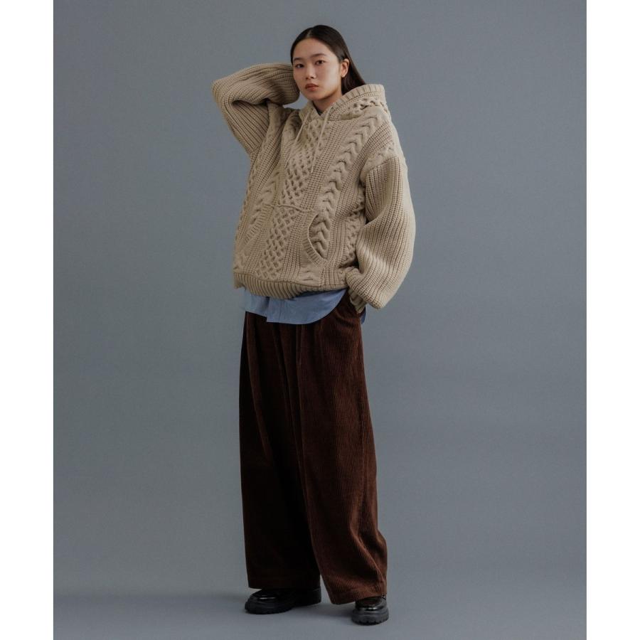 ADAM ET ROPE'（アダムエロペ） 【WEB限定】ボリュームケーブル ニット