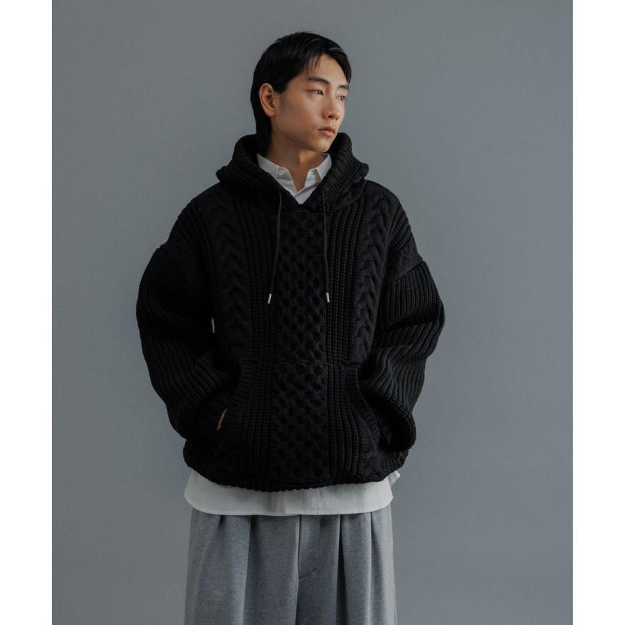 ADAM ET ROPE'（アダムエロペ） 【WEB限定】ボリュームケーブル ニット