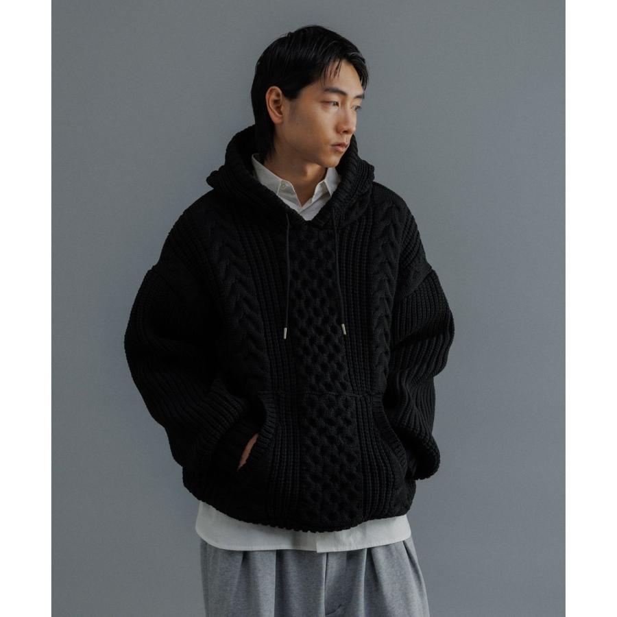 ADAM ET ROPE'（アダムエロペ） 【WEB限定】ボリュームケーブル ニット