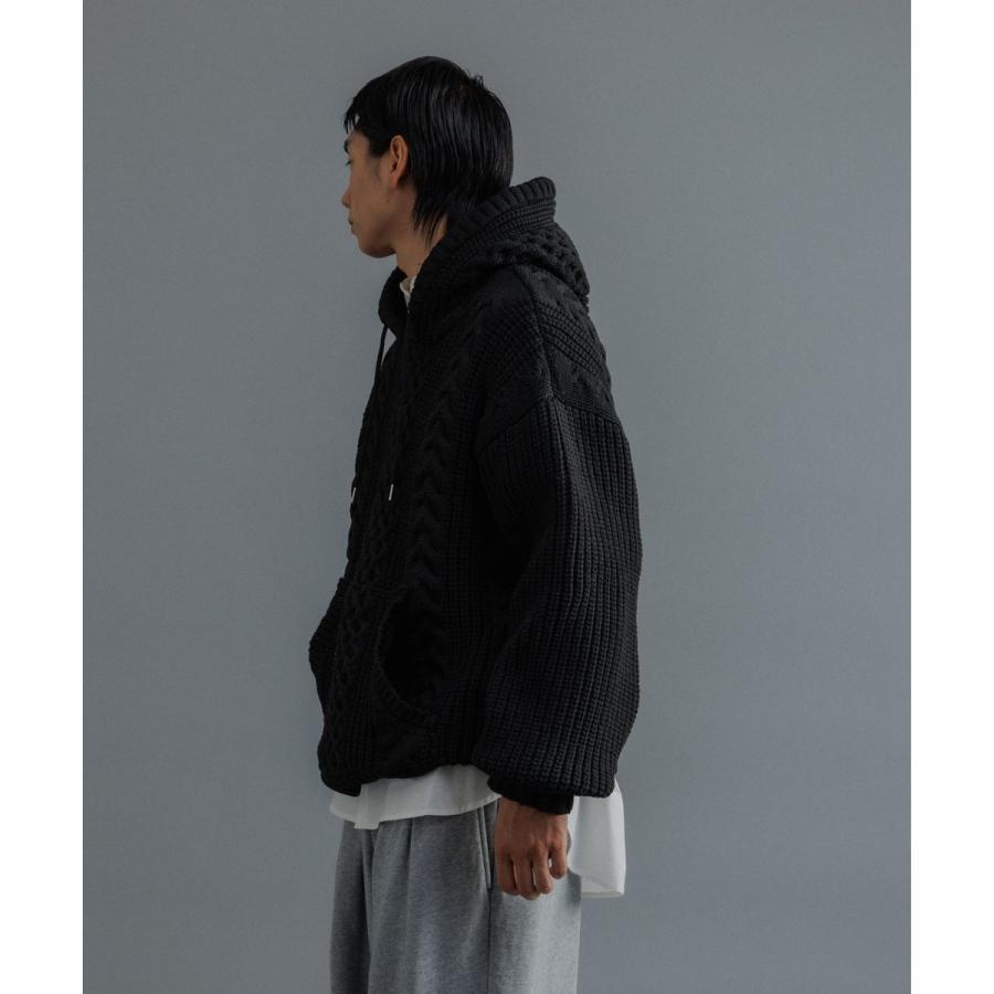 未使用♦ADAM ET ROPE ニットパーカープルオーバー ADAM ET ROPE'（アダムエロペ） パーカー 「WEB限定」ボリューム