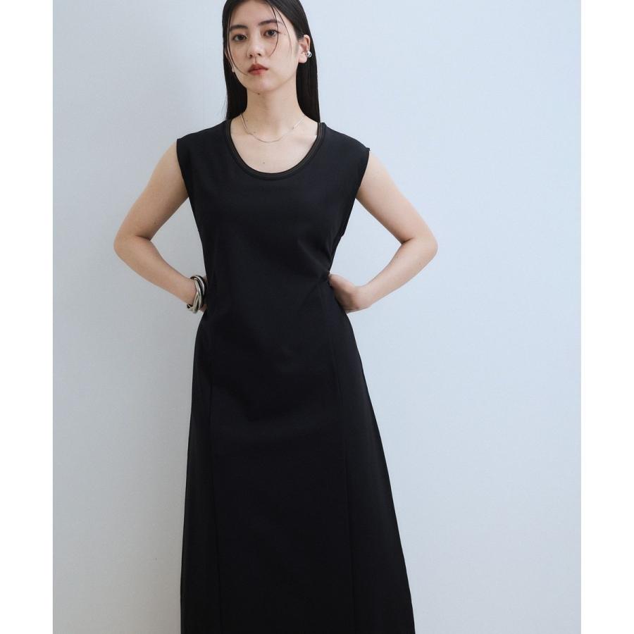 ADAM ET ROPE' 【WEB限定】バイカラーノースリーブワンピース