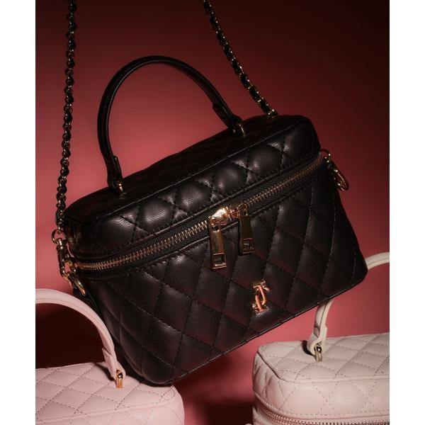 ✨未使用級✨Paolotti　バニティバッグ　キルティング ブラック ゴールド キルティングバニティバッグ | Bagoodtimeshop
