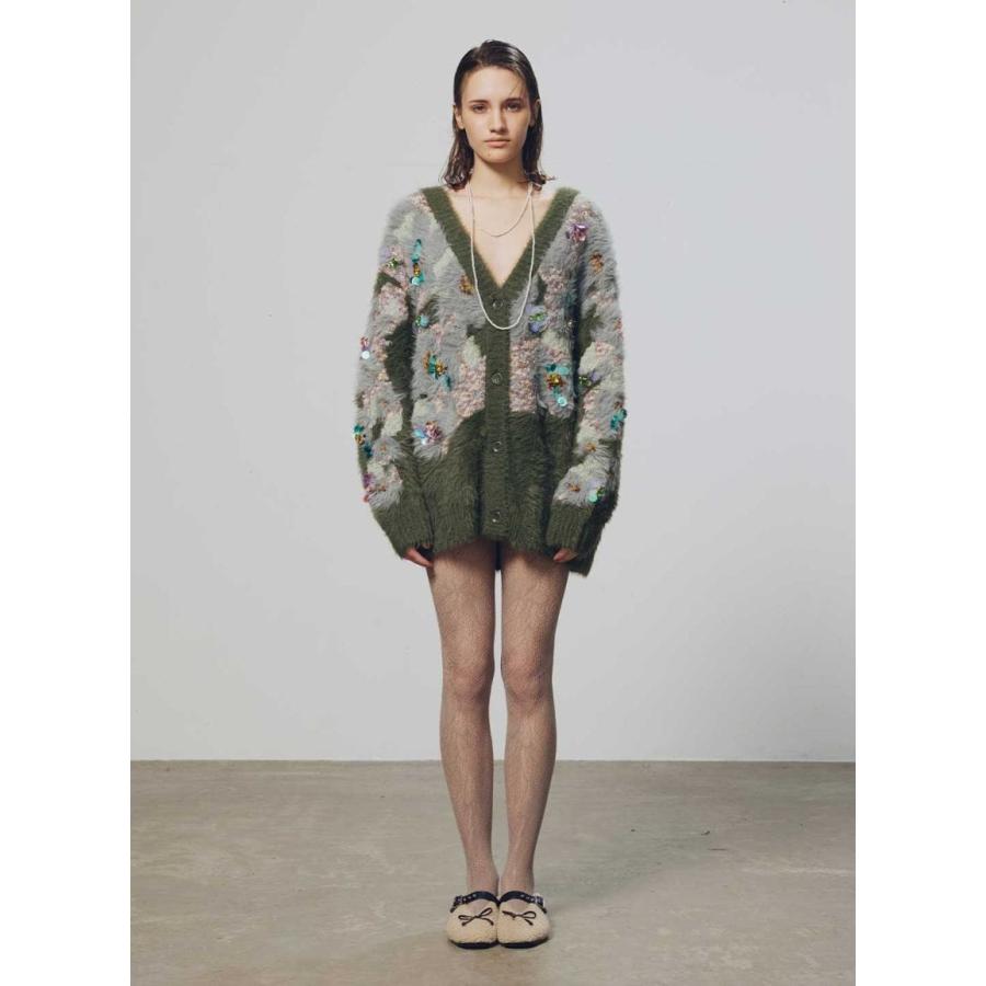 COEL（コエル） 花柄ビジューシャギーカーディガン : マルイ(丸井
