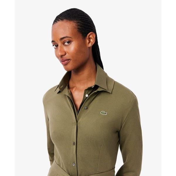 LACOSTE（ラコステ） 鹿の子地ポロカラーシャツドレス : マルイ(丸井