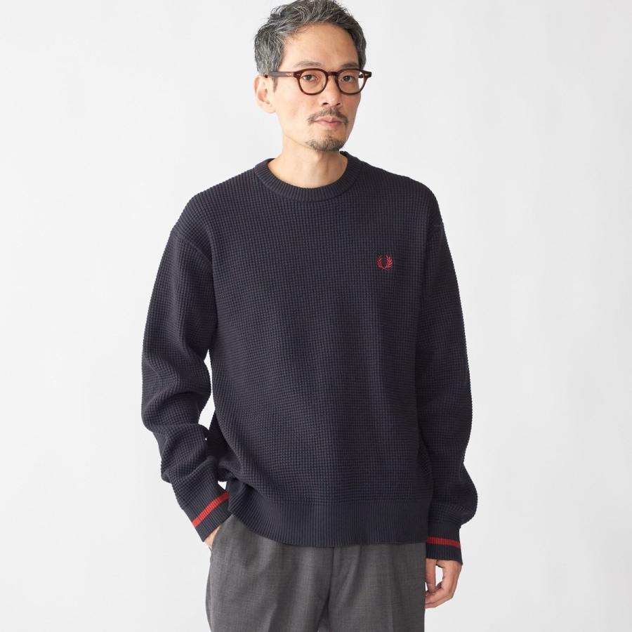 シップス（SHIPS）/【SHIPS別注】FRED PERRY: シングル ティップ ワッフル ニット SHIPS（シップス） 【SHIPS別注】FRED PERRY: シングル ティップ