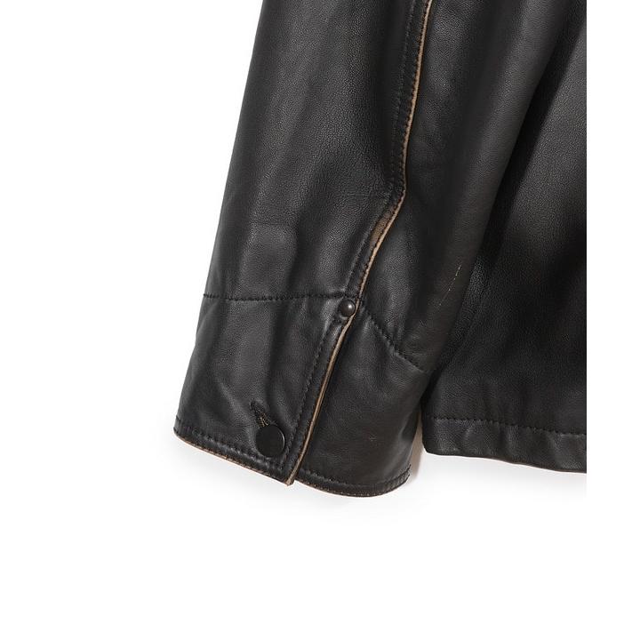 【JAGROSE/ジャグロース】別注ラムレザーカバーオールの画像
