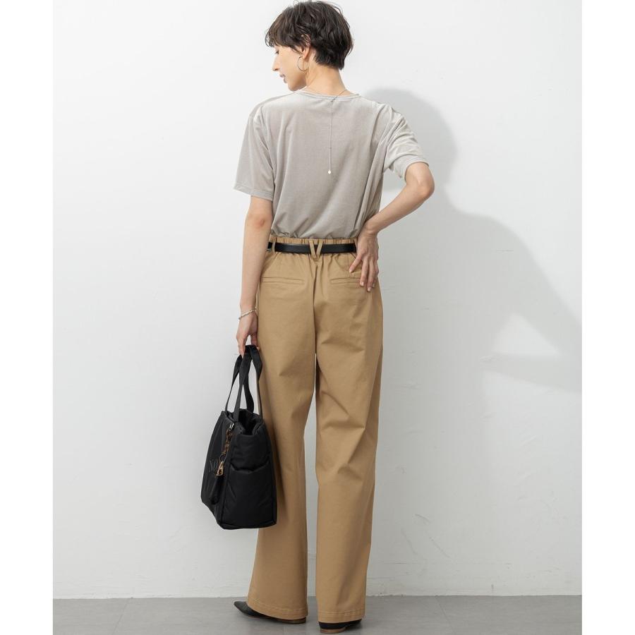 23区 今季 完売！ ストレッチギャバ チノパンツ ベージュ 44 13号 新品 23区（ニジュウサンク） 【Oggi9月号掲載/洗える】ストレッチギャバ