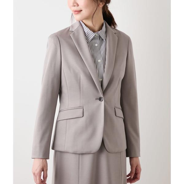 【ウォッシャブル】モクロディクリア ノッチドラペル1釦ジャケット