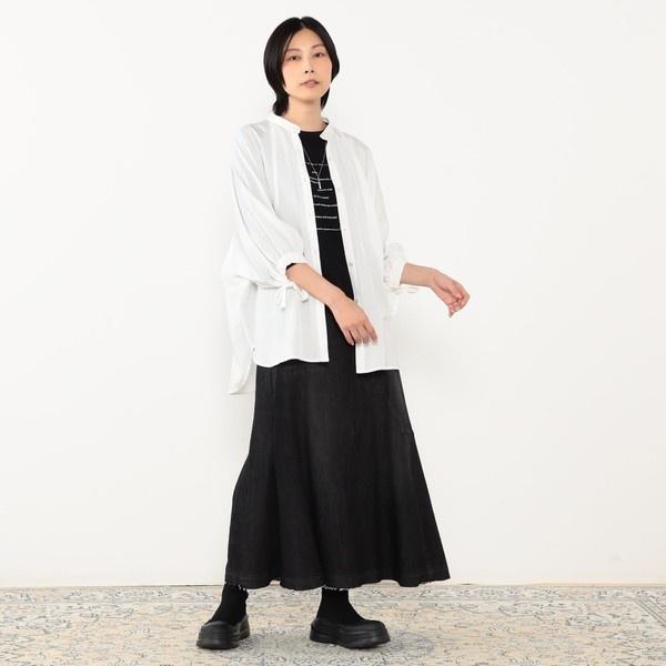 NICOLE white（ニコルホワイト） ウエストバックゴムランダム切り替え