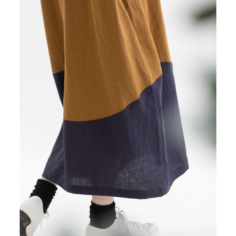 ノップドゥノッド（nop de nod）/Pomme HEMPウエーブ切り替え2wayワンピース nop de nod（ノップドゥノッド） Pomme HEMPウエーブ切り替え2way