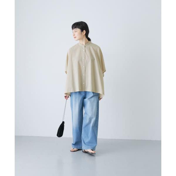 新品かぐれ コットンレースポンチョ 半袖 シャツ かぐれ（カグレ）の「コットンスクエアポンチョシャツ（シャツ