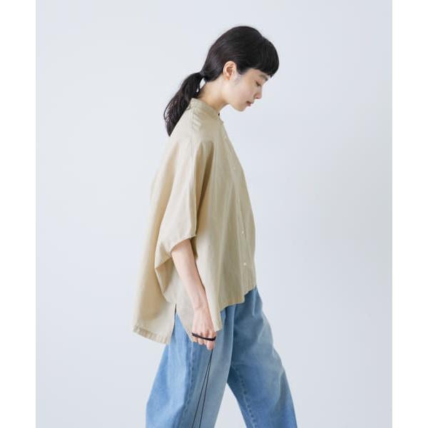 新品　今季　かぐれ　コットンスクエアポンチョシャツ 2025年春夏　ブルー　綿 かぐれ コットンスクエアポンチョシャツ : マルイ(丸井)Yahoo!店