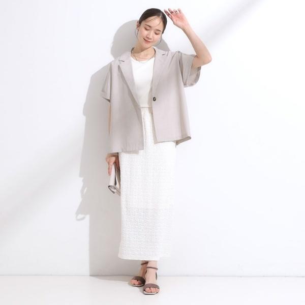 S-LL】さらりと着たい大人のための 麻調半袖ジャケット : マルイ(丸井